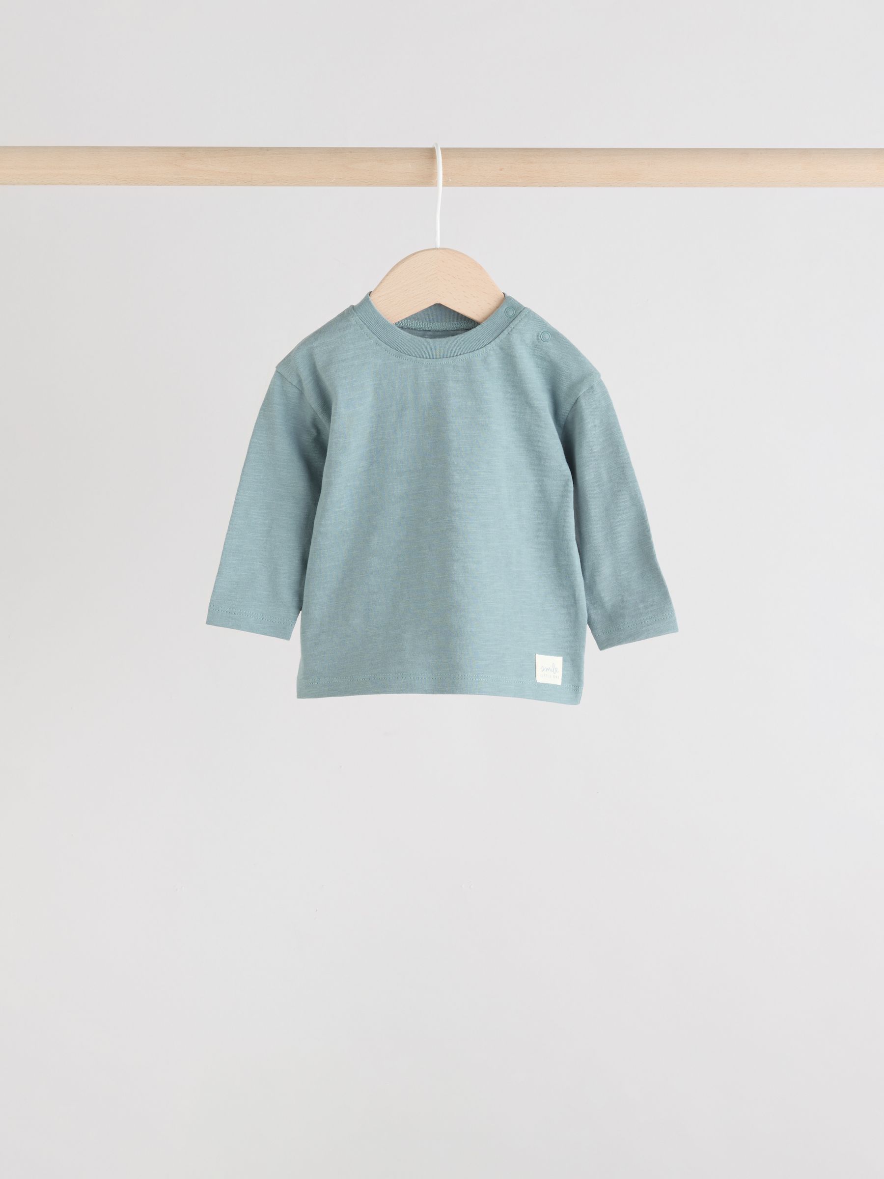 Mineraalkleurig - Baby T-shirts met lange mouwen 4 stuks (0mnd-2jr)