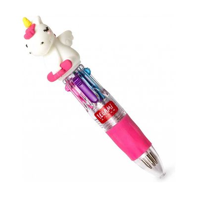 LEGAMI - Mini Stylo à Bille 4 Couleurs - Licorne