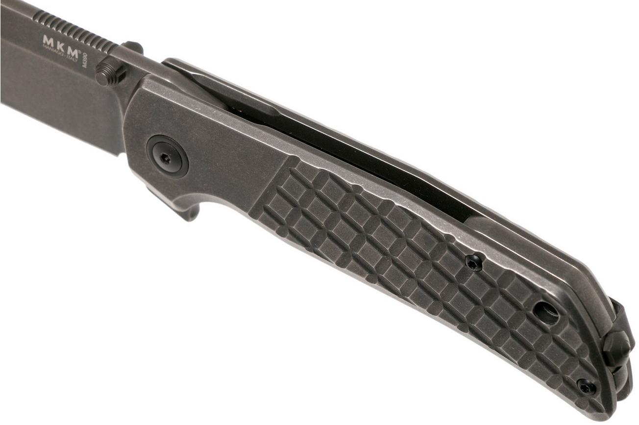 MKM Maximo MM-TDSW Dark Stonewashed Titanium zakmes, Bob Terzuola design