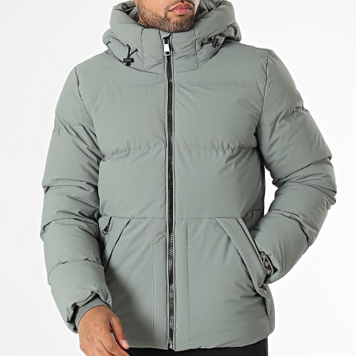 Doudoune Capuche Vert Kaki