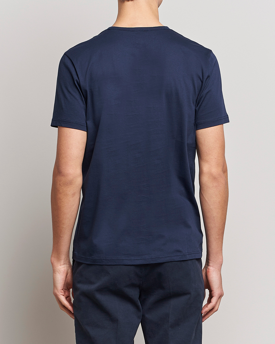 Stenströms Solid Cotton T-Shirt Navy