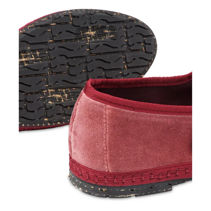 Flabelus Ballerines Slippers Theresa Velours | Rose boisé