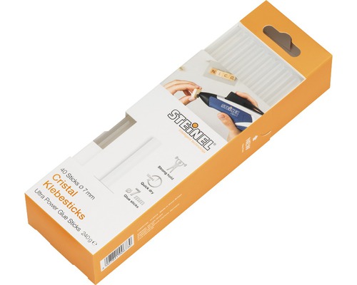 Steinel 7 mm Cristal lijmsticks, 40 stuks
