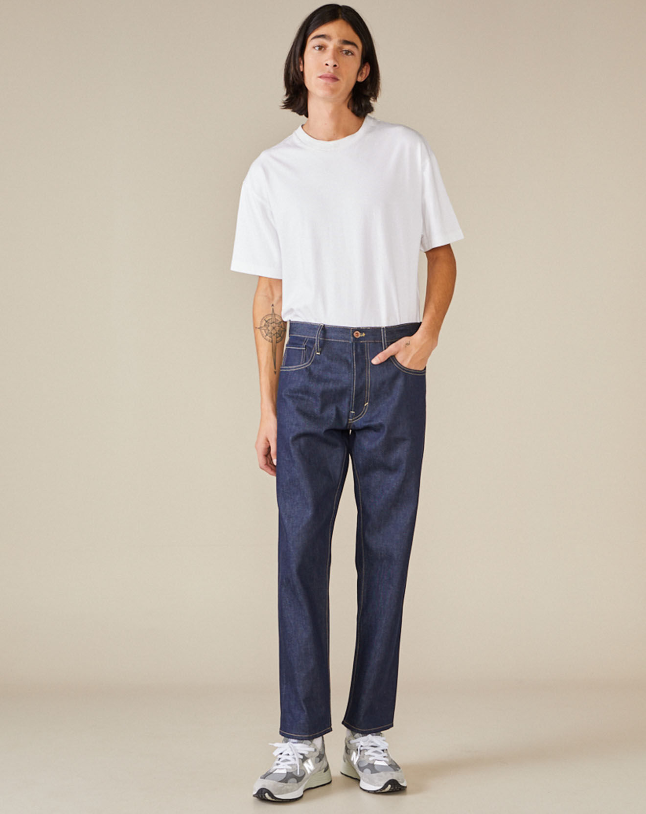 Bellerose Jean loose Percy bleu foncé