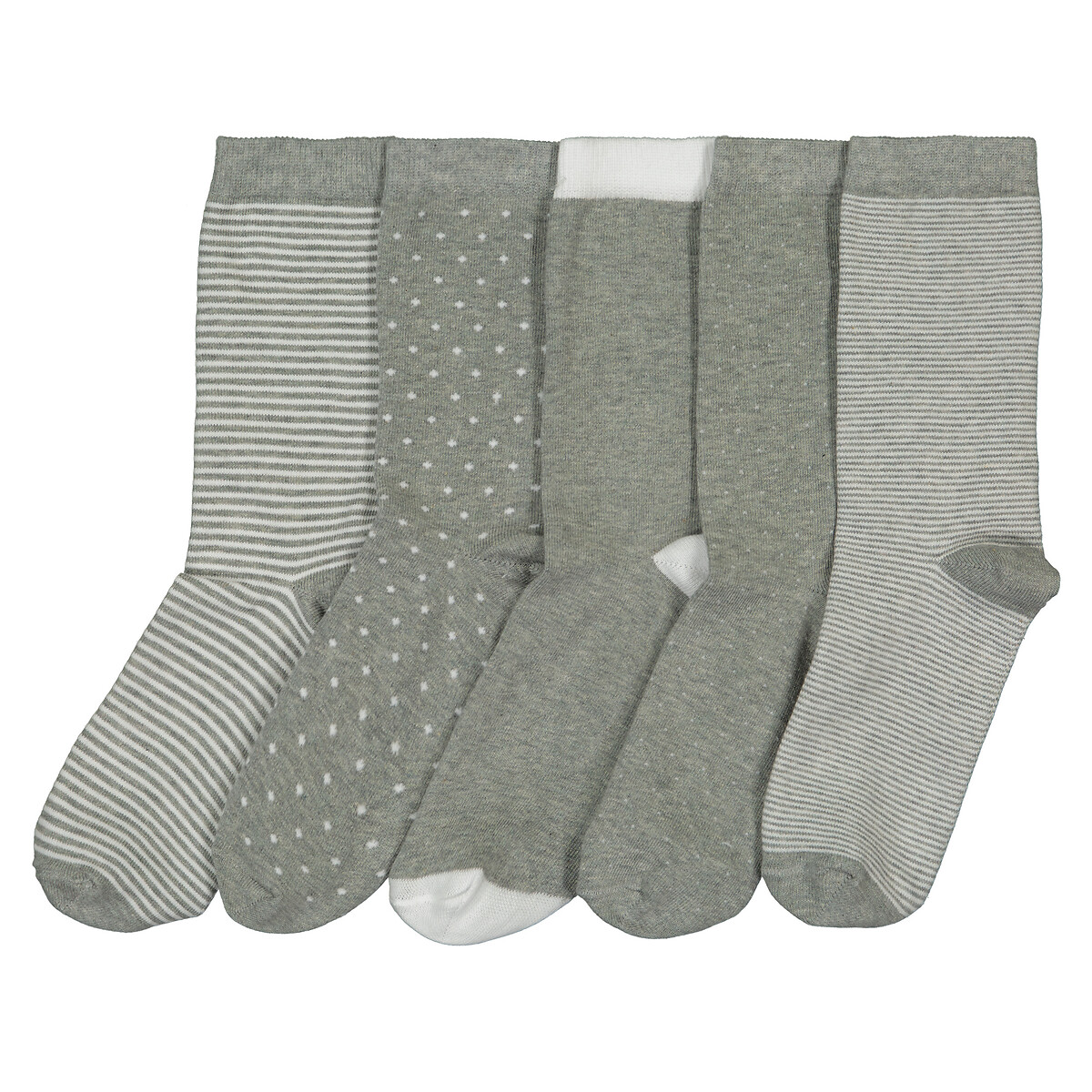COLEÇÃO LA REDOUTE<br>Conjunto de 5 pares de meias