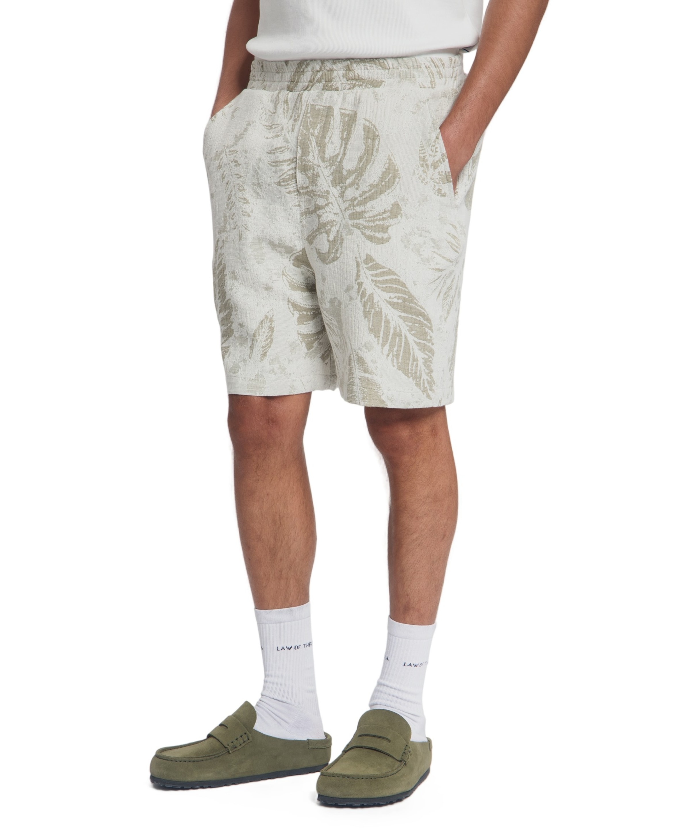 Law of the Sea PELAGOS JACQUARD heren korte broek groen