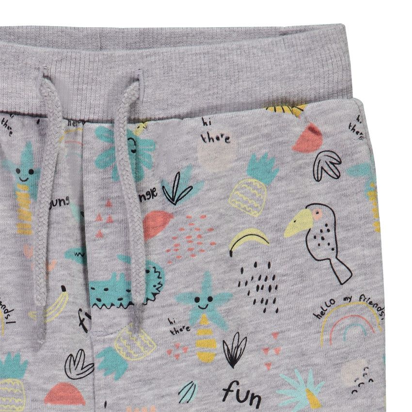 Pantalon de jogging imprimé fantaisie savane pour bébé garçon - Gris clair