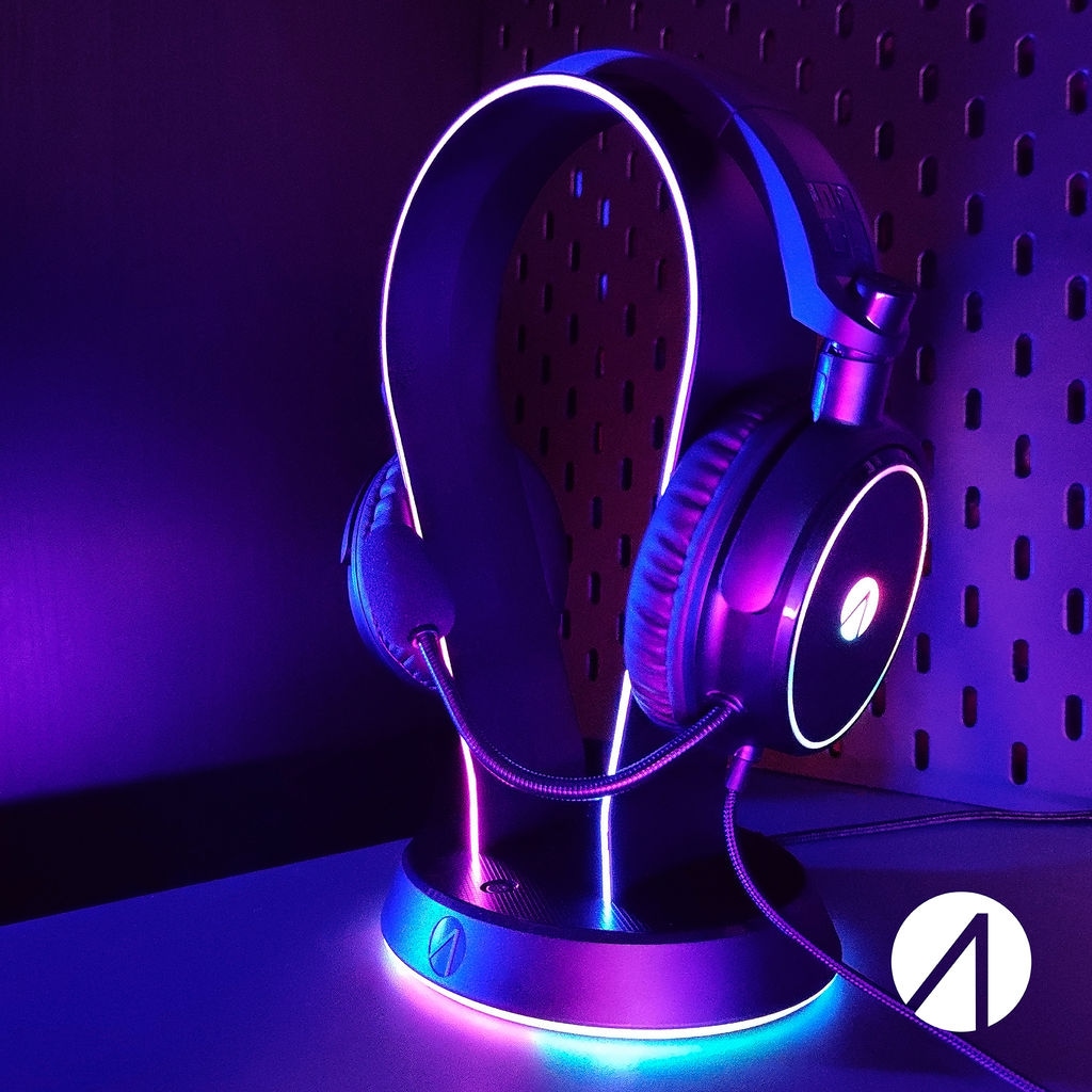 Stealth Gaming-Headset Zubehör »LED Headset Ständer mit USB Ports« 12 RGB Beleuchtungseffekte