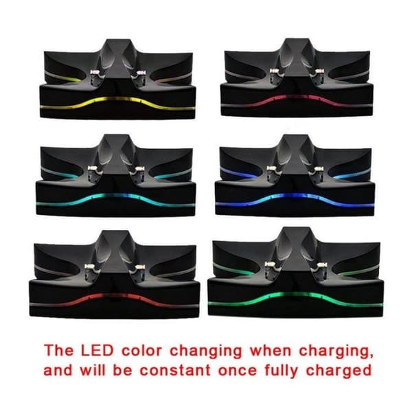 Ladestasjon LED Dual til PS4 kontroller