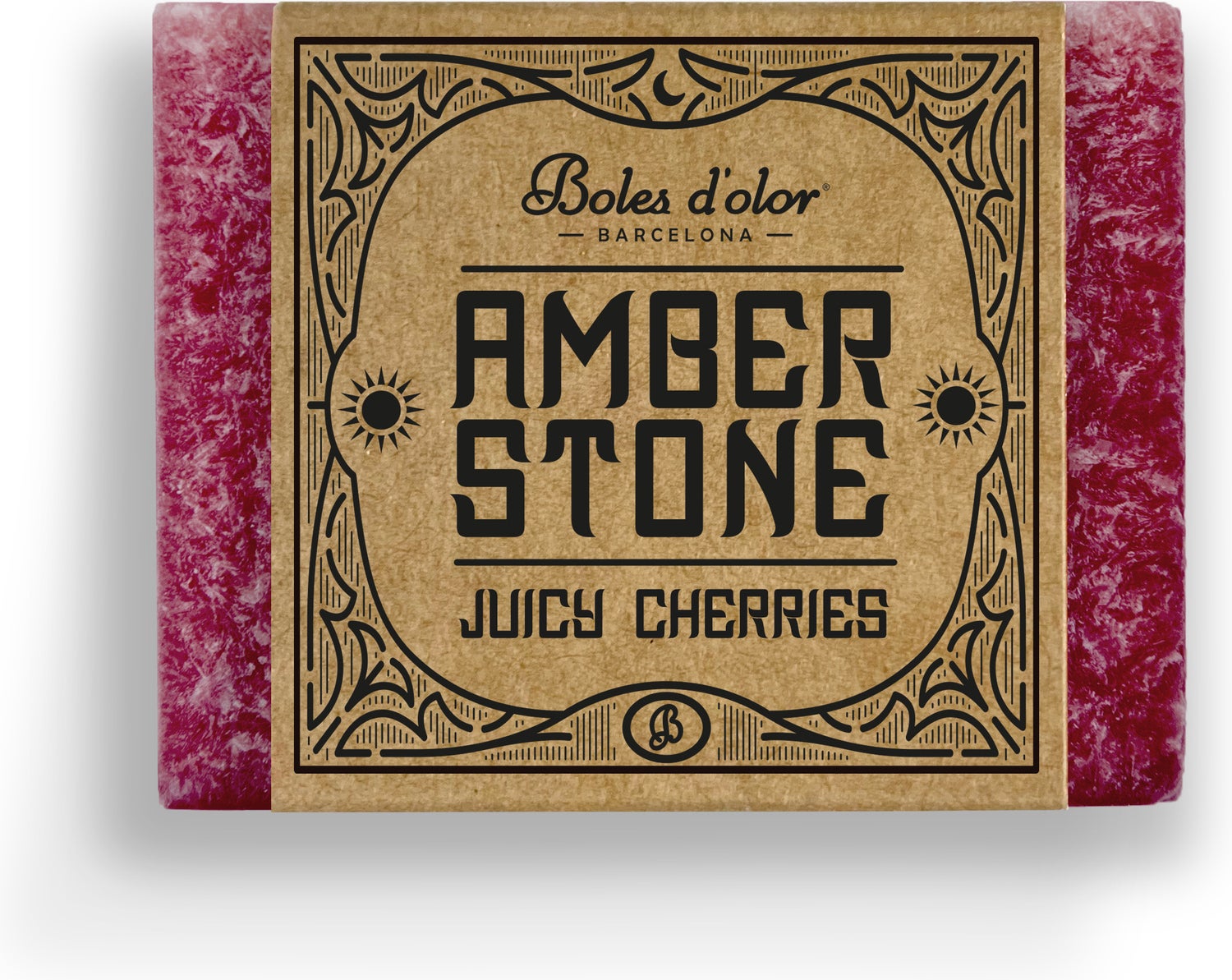 Boles d'olor amberblokje Juicy Cherries rood 4,5 x 3,5 x 2 cm