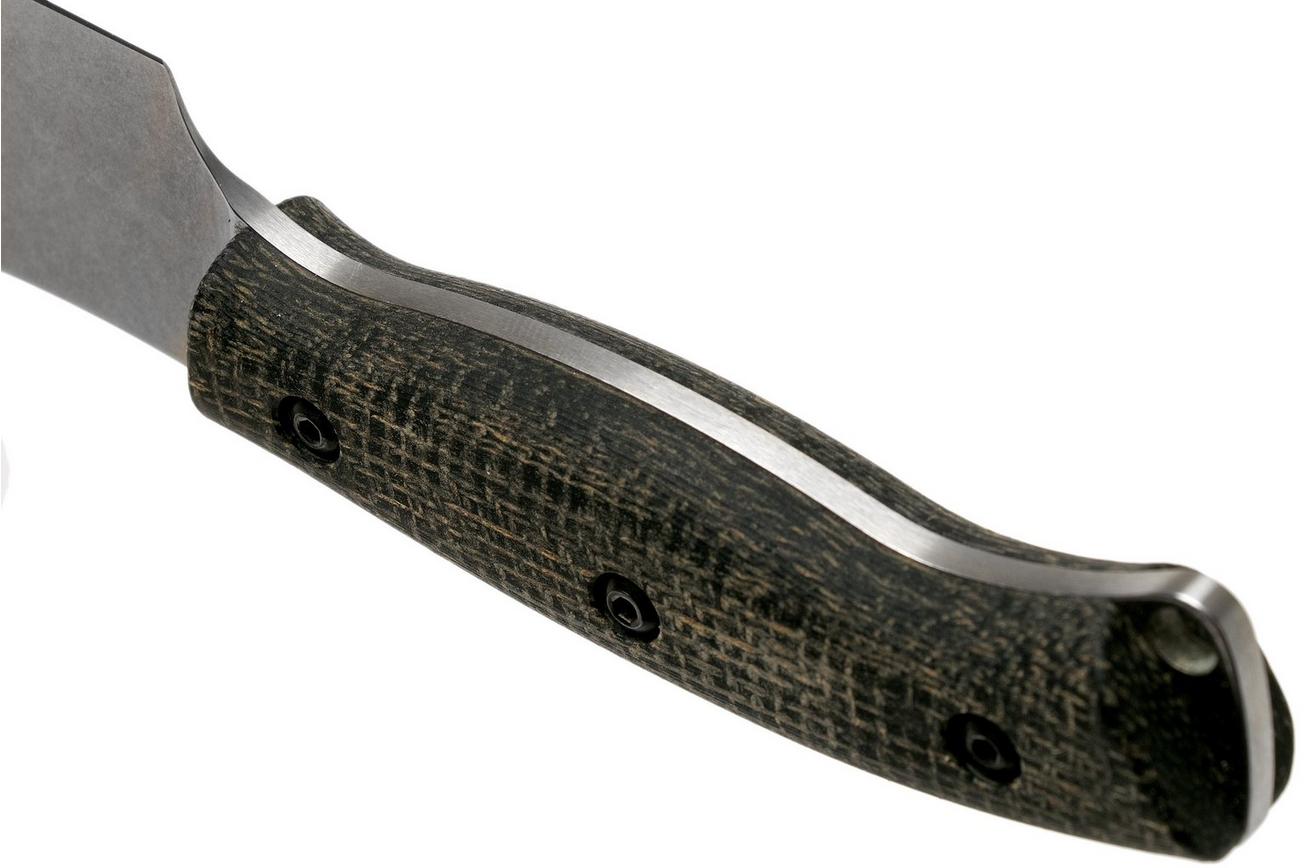 White River Knives Camp Cleaver Black Burlap Micarta kampeermes