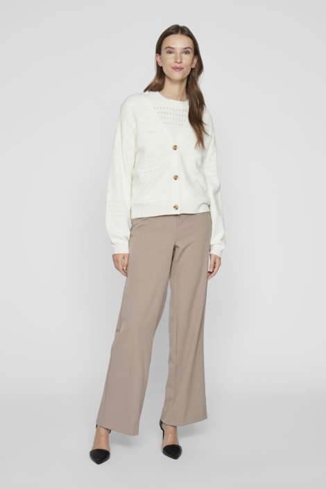 Vila ecru dames vest