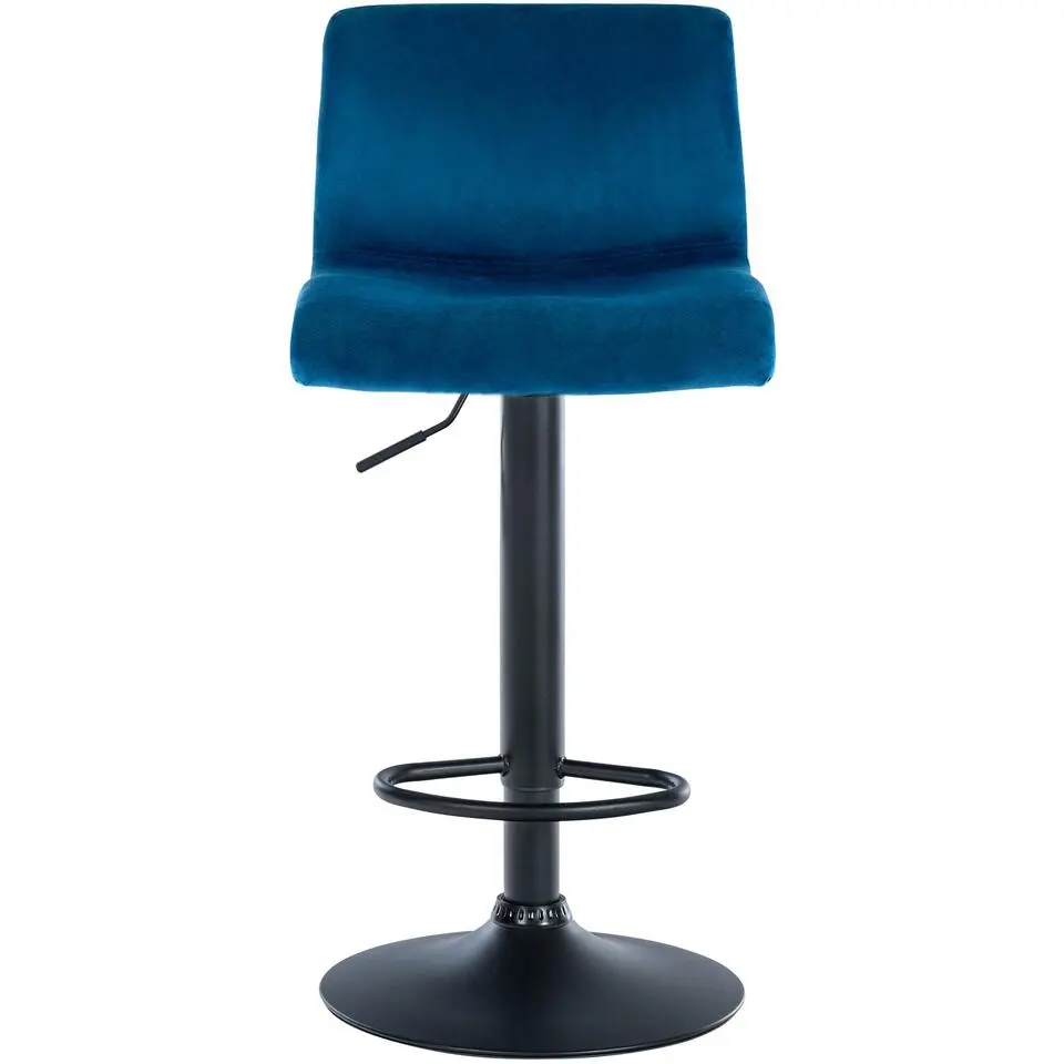 CLP Barkruk Hover Fluweel - blauw