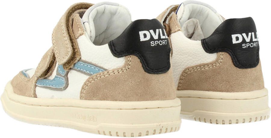Develab 44433 Sneakers Jongens Leren Sneaker Beige