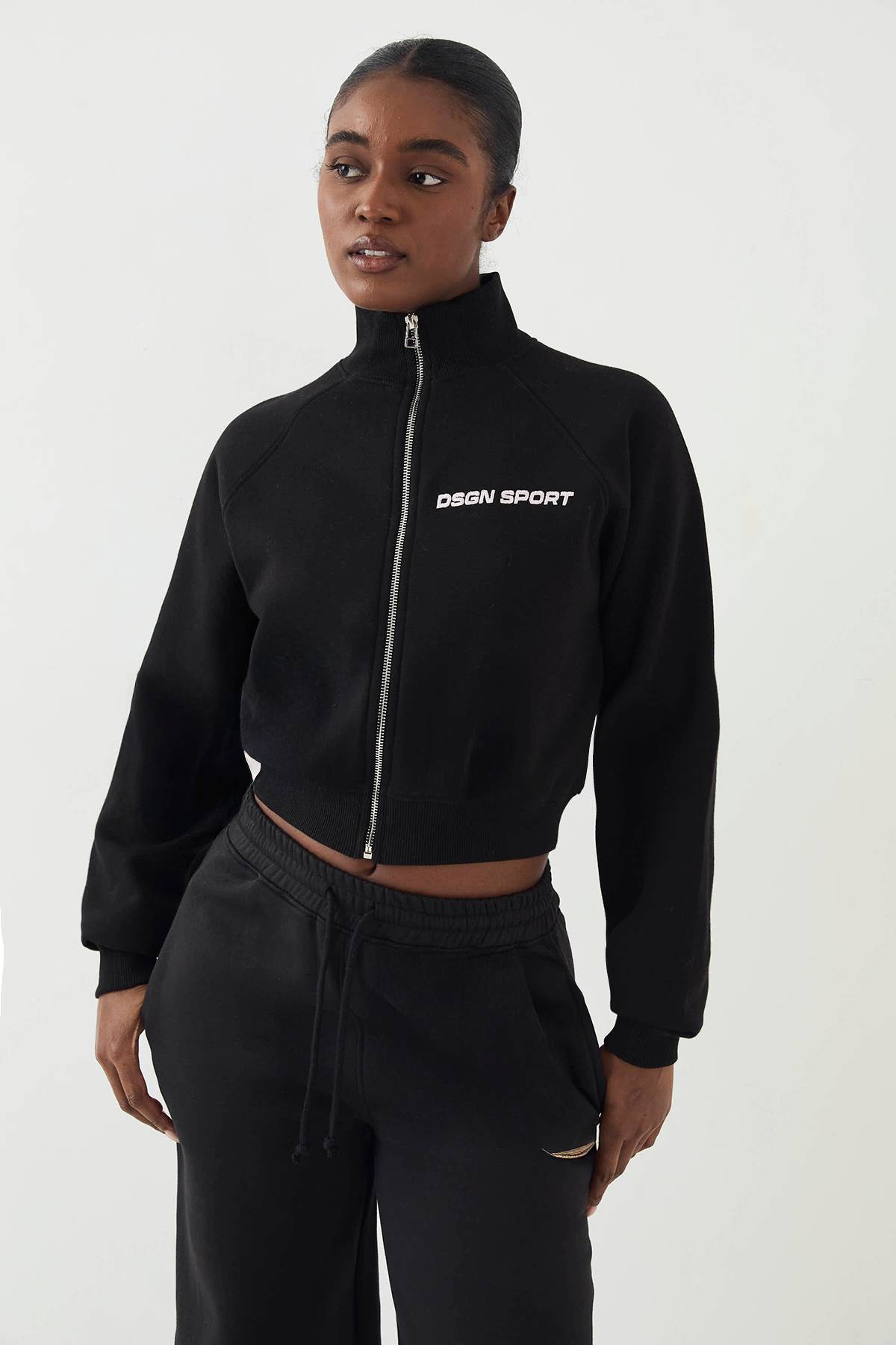 Sweatshirt DSGN Studio Sport Col Cheminée Raglan Bomber