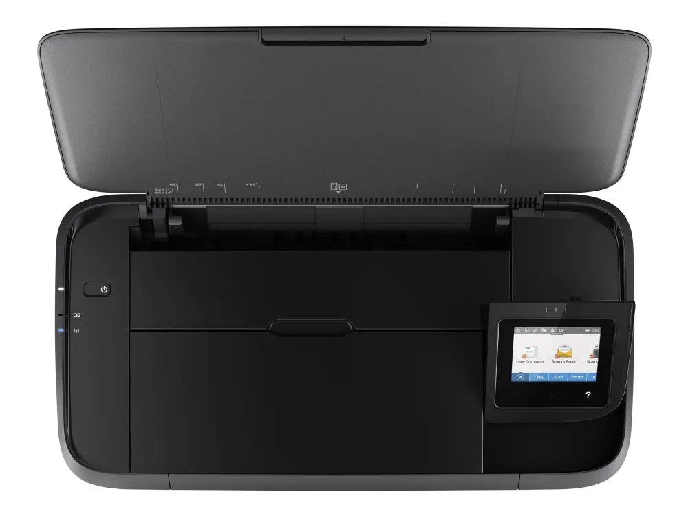 HP Officejet 250 Mobile All-in-One - Multifunktionsprinter - farve - blækprinter - Legal (216 x 356 mm) (original) - A4/Legal (medie) - op til 8 spm (kopiering) - op til 10 spm (udskriver) - 50 ark - USB 2.0, USB vært, Wi-Fi