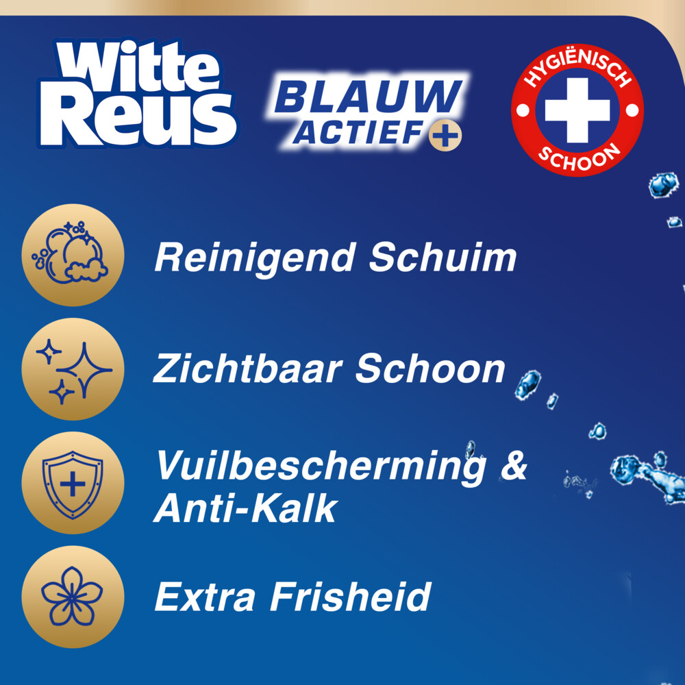 Witte Reus Toiletblok Blauw Actief Hygiene3 stuks