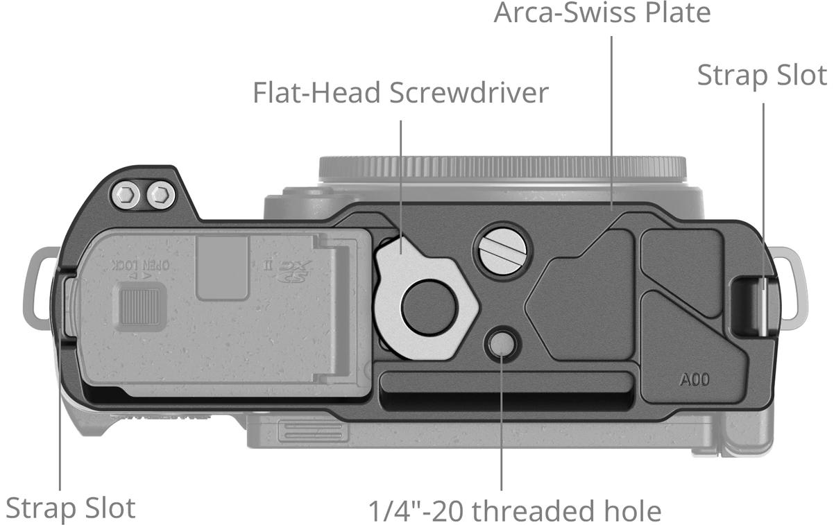 L-Winkel Griff für Panasonic LUMIX S9Schützt die Kamera und bietet Anschlussmöglichkeiten