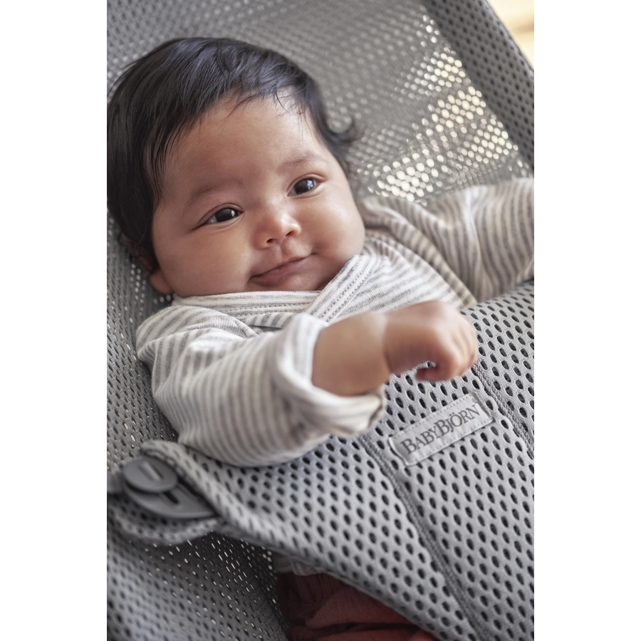 BABYBJÖRN Babywippe Bliss Grau Mesh