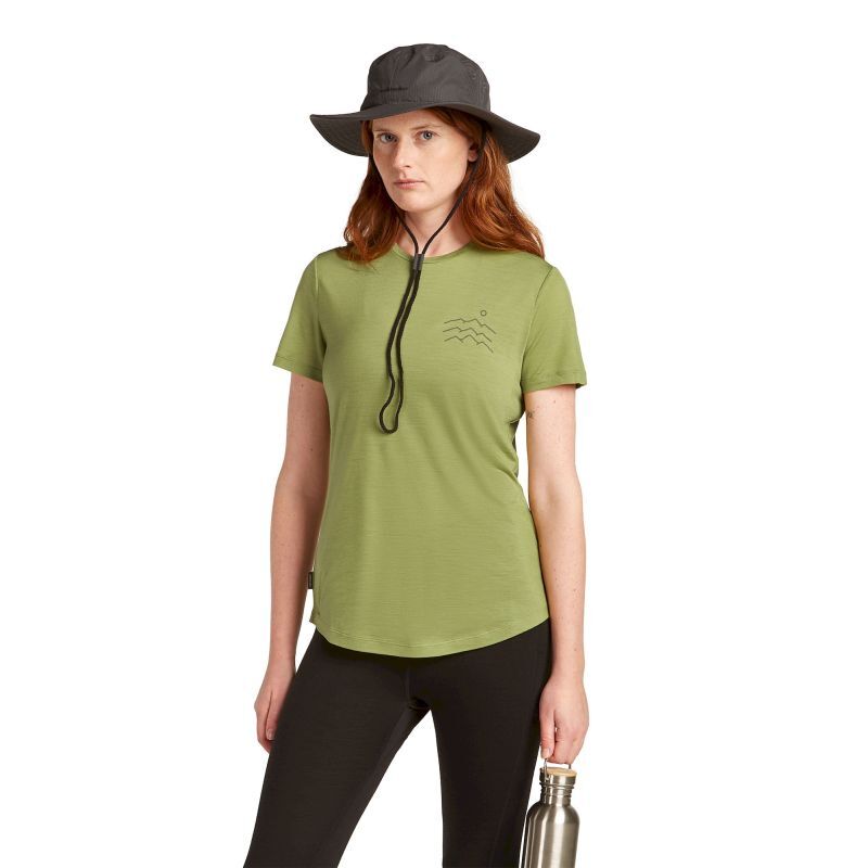 Merino Blend 125 Cool-Lite Sphere SS Tee Across the Peaks - T-shirt en laine mérinos femme