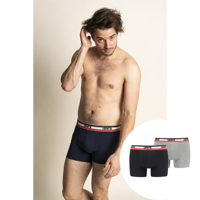 Levi's-2-pack boxershorts met logo - Levi's