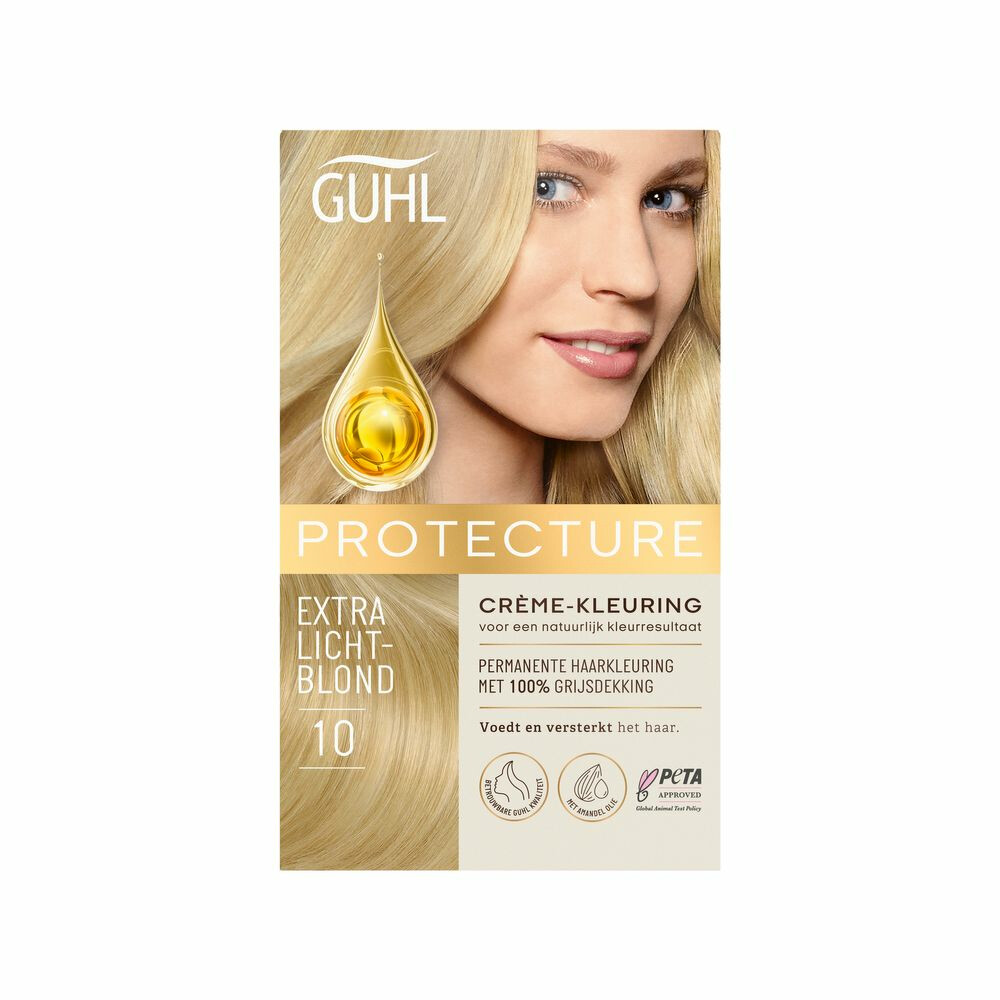3x Guhl Beschermende Cremekleuring 10 Extra Lichtblond