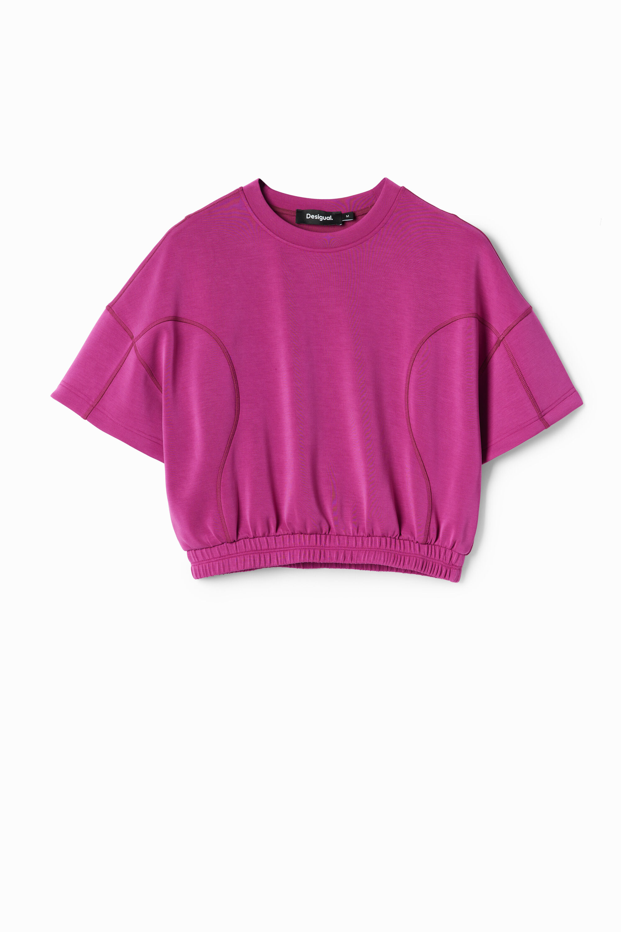 T-shirt court froncé sport