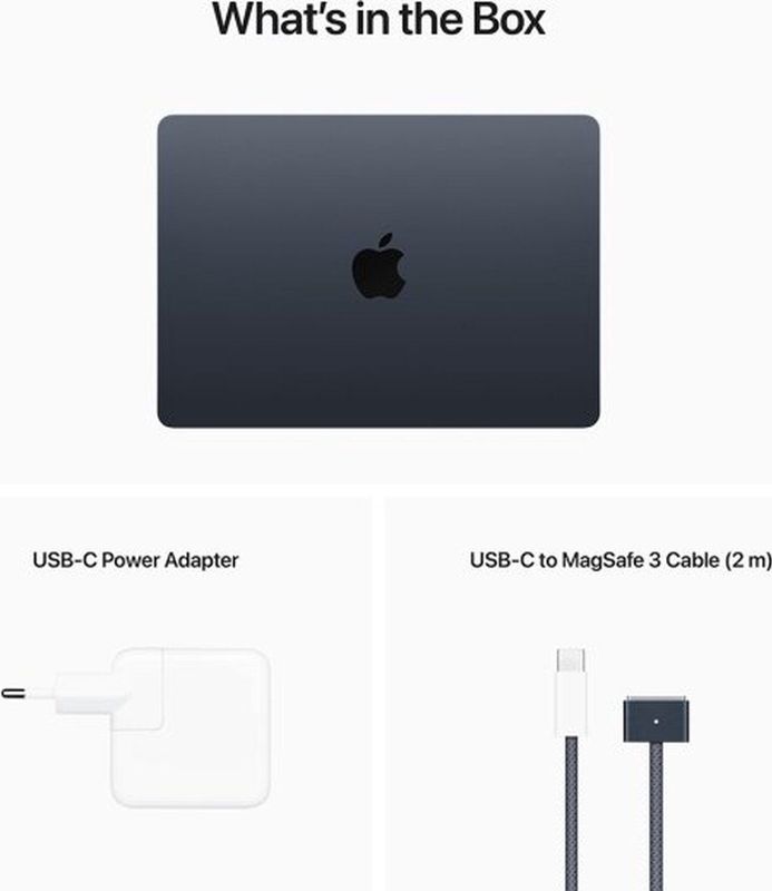 Apple MacBook Air (2022) MC7X4N/A inch Apple M2 256 GB Middernacht