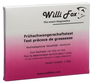 WILLI FOX Frühschwangerschaftstest Urin, 1 Stück