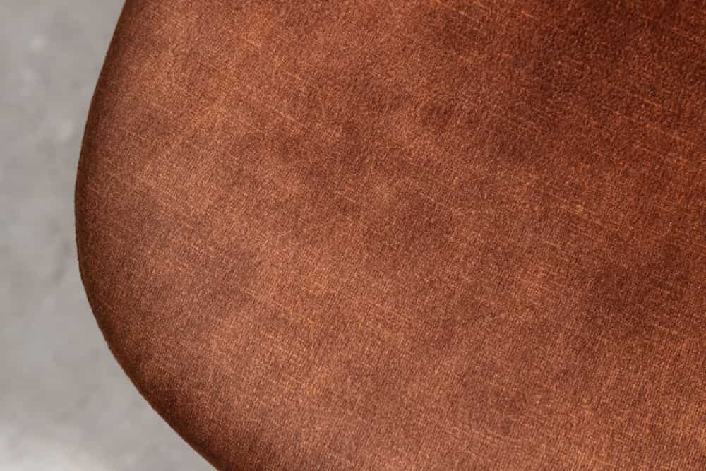 Stilvolles 2er-Set Stühle GLAMM braun Samt schwarze Metallbeine