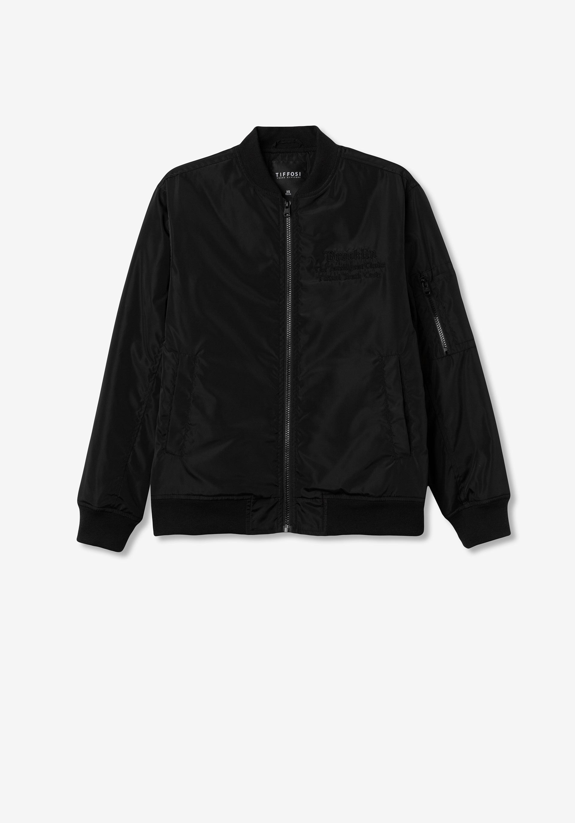 Casaco Bomber com Bordado Frontal