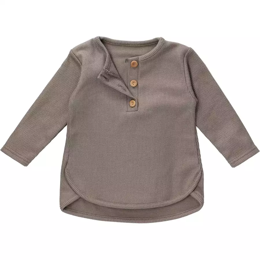 Baby Sweets Shirt Langarm Nice, Wild & Cute taupe