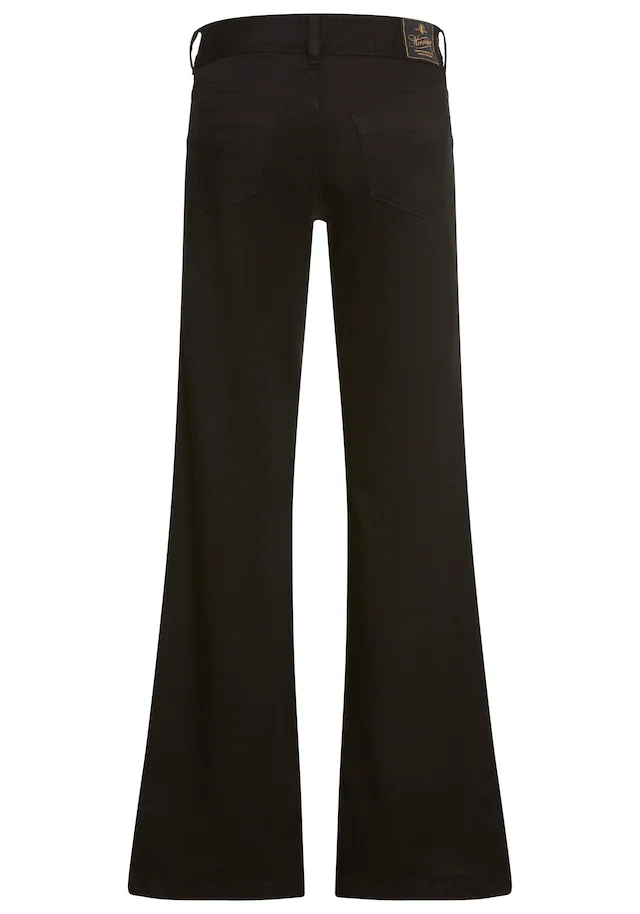 Herrlicher 5-Pocket-Jeans »Edna Denim Black Jogg«, im Flared Fit, Mid Waist