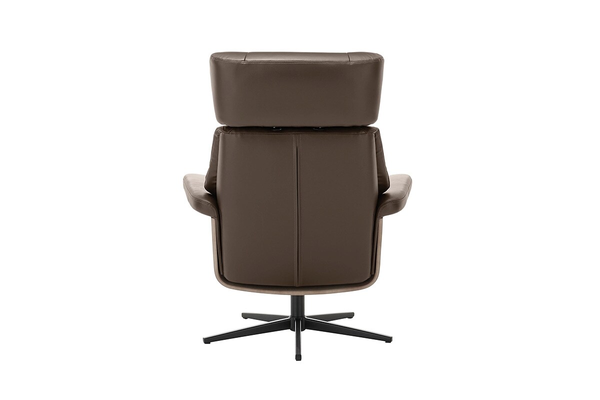 iNNoSeat by MCA + MANILA Relaxer mit Hocker manuell - versch. Farben - Braun/Schwarz