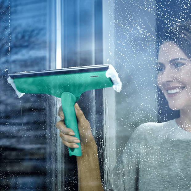 Leifheit Raamwisser 3in1 28 cm met telescoopsteel en draaiknop (110-190 cm) - Click System