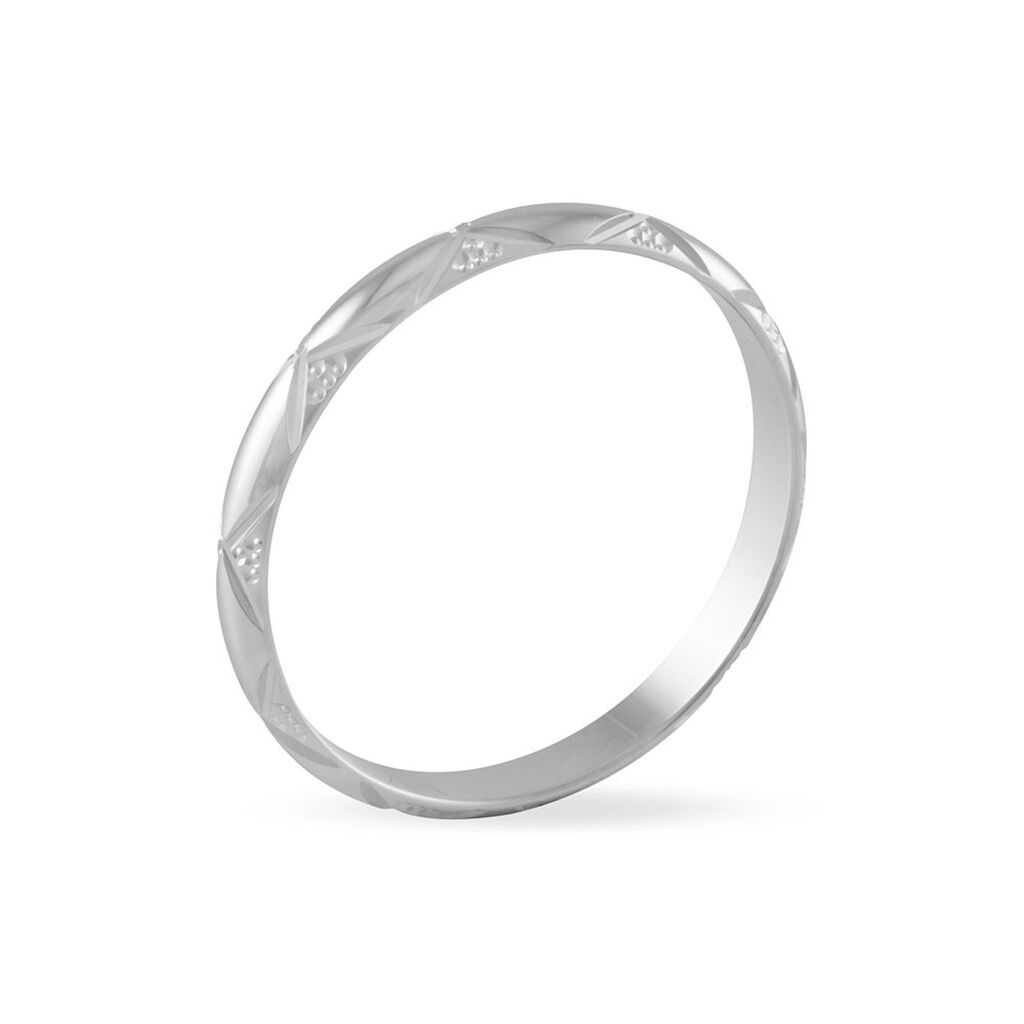 Alliance Harmonie Demi Jonc Classique Or Blanc