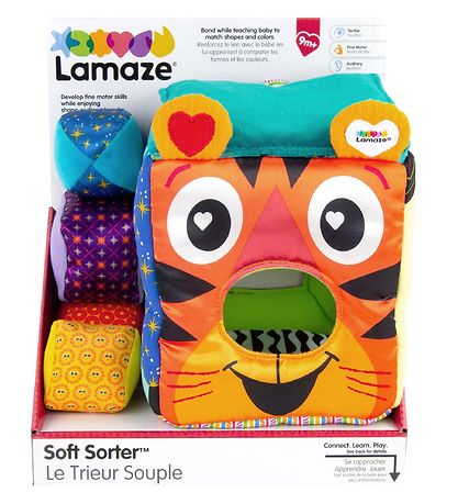 Lamaze Bl?d Puttekasse m. Dyremotiver - Multifarvet