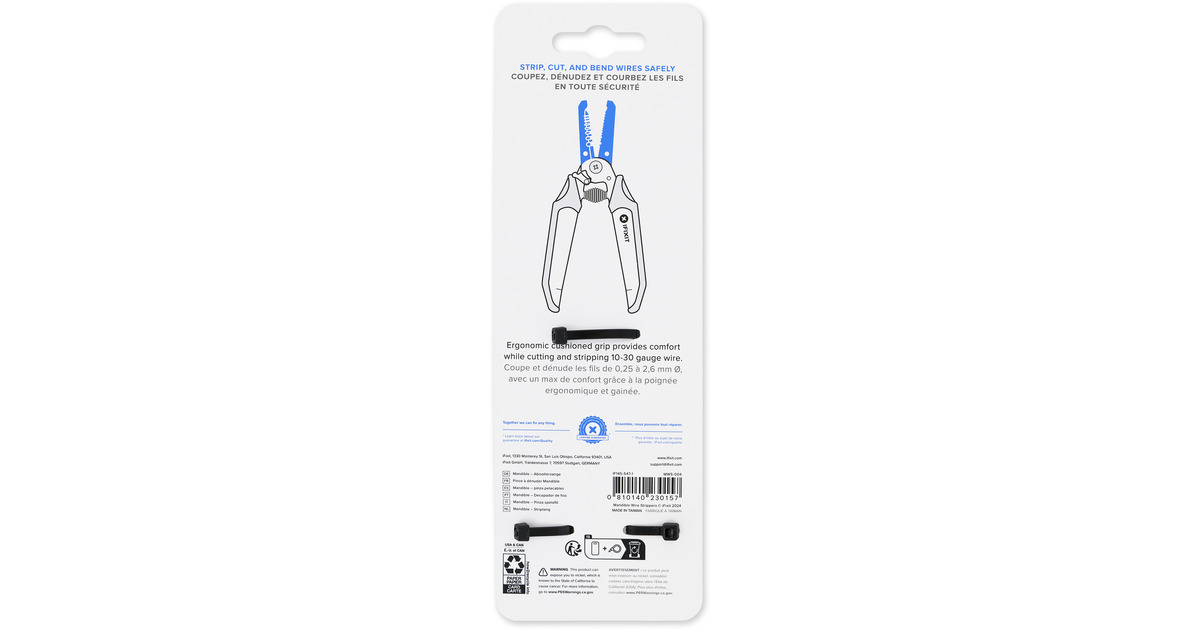 iFixitMandible Wire Strippers striptang  (Zwart/blauw)