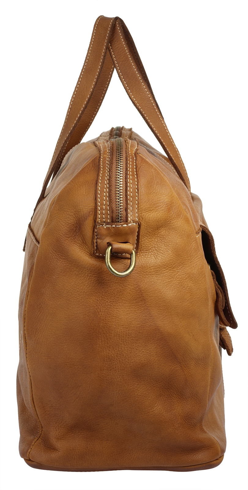 Cluty Reisetasche echt Leder, Made in Italy