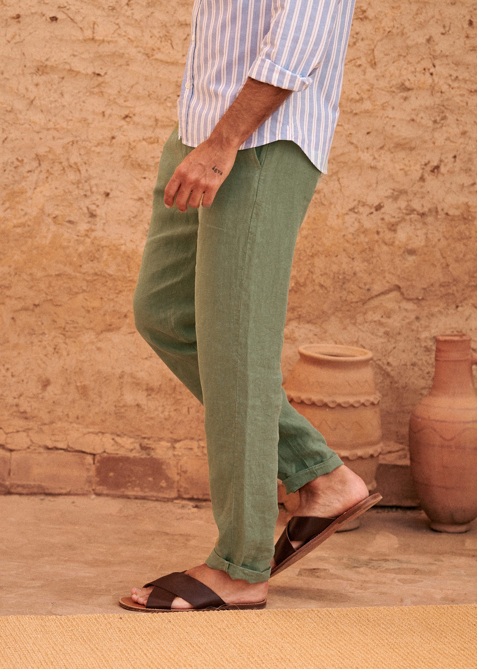 Pantalon Danny Lin - Vert - POUR LUI 5906596