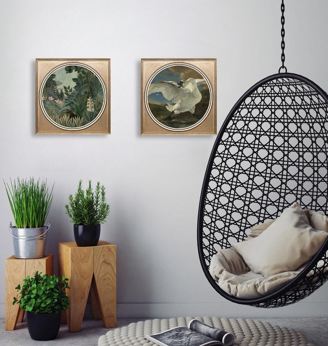 queence Acrylglasbild »Weisser Schwan« Ente | Enten | Gemälde | Kunst | Vogelbilder | Vögel Fine Art-Print in Galeriequalität