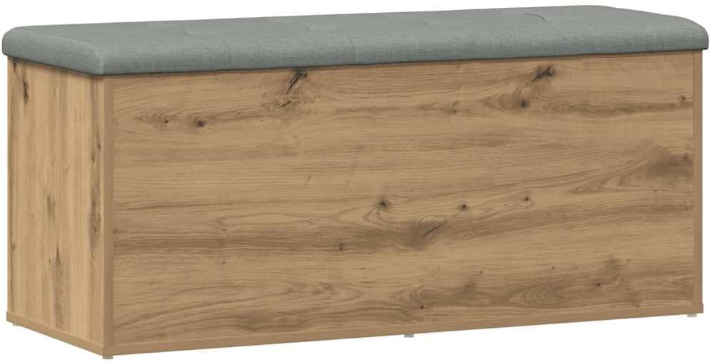 vidaXL Sitzbank mit Stauraum Artisan-Eiche 102x42x45 cm Holzwerkstoff
