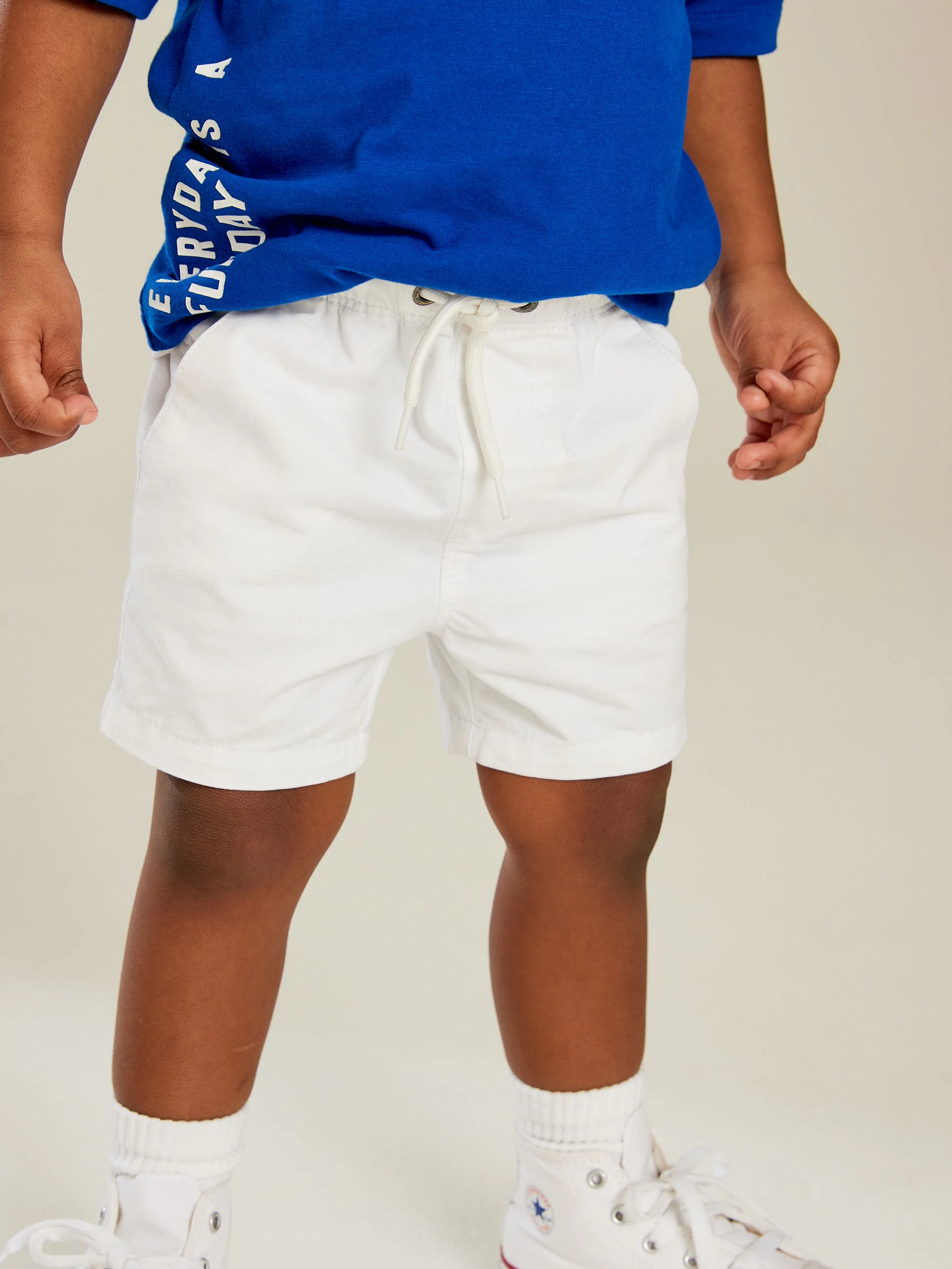 Wit - Shorts met trekkoord (3mnd-7jr)