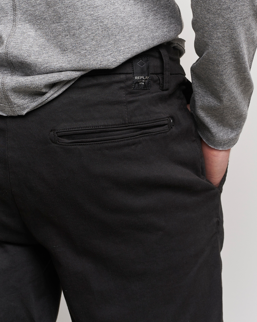 Replay Benni Hyperflex X-Lite Chinos Black