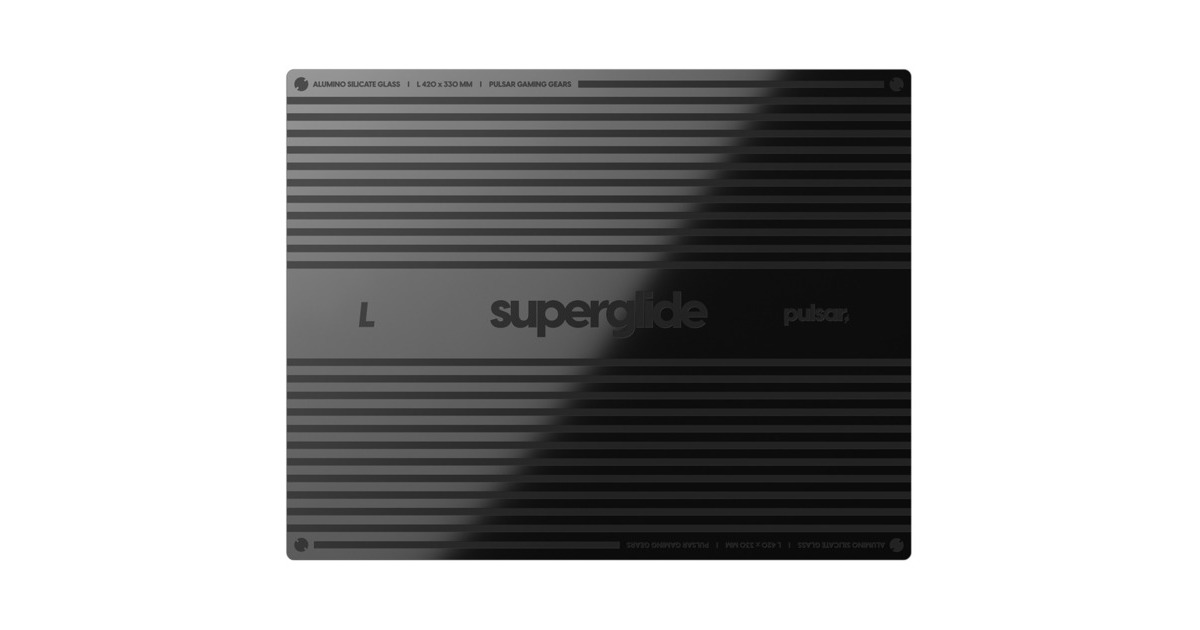 PulsarSuperglide 2 Glass Mousepad - L  (Zwart)