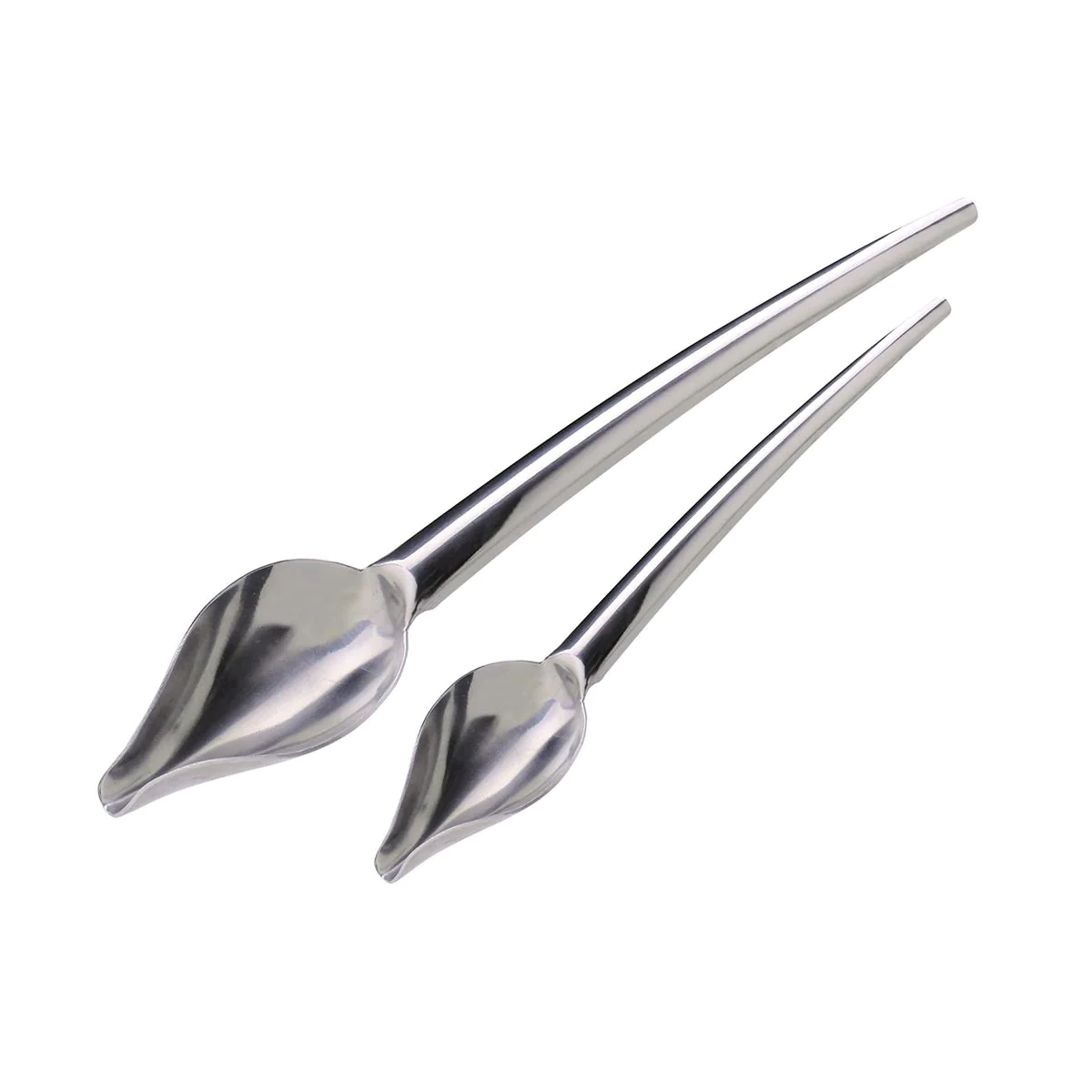 Lot de 2 cuillères plumes à décoration pâtissière Jean Daudignac Facke