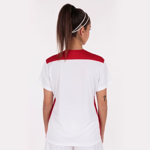 Camiseta de manga curta Joma Championship Vi Blanco Rojo