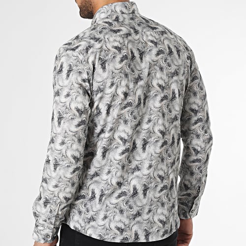 Chemise Manches Longues Gris