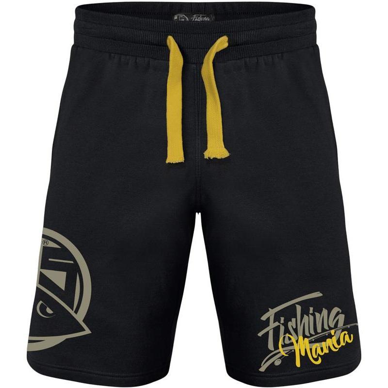 Short Homme Hot Spot Design Fishing Mania - Noir/Jaune