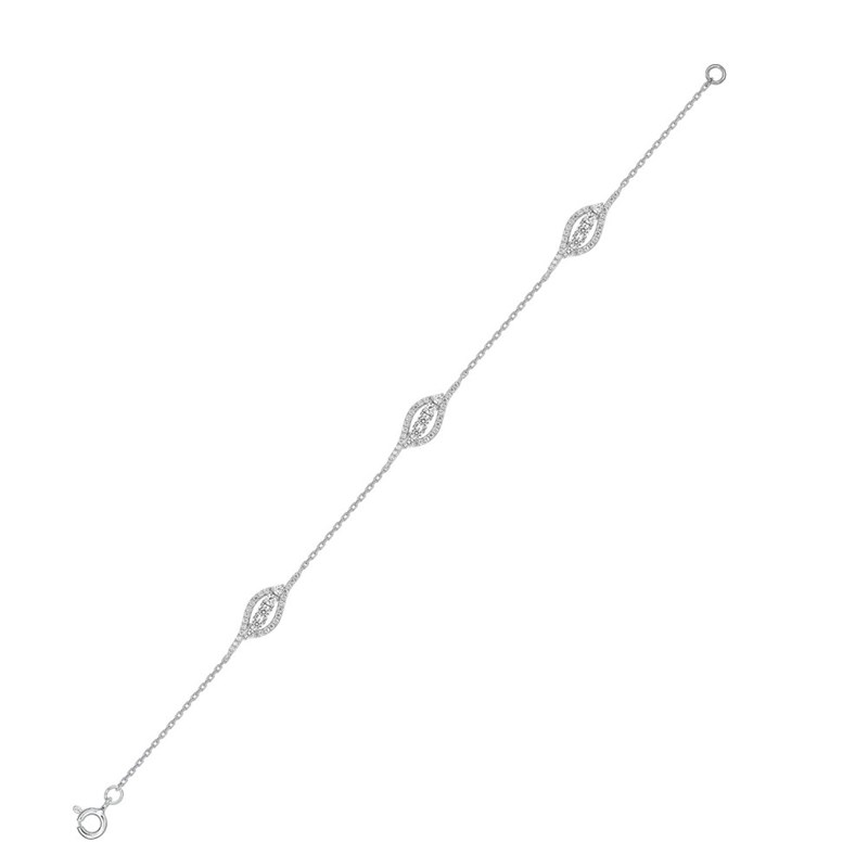 Bracelet Femme - Argent 925 - Longueur : 18 cm